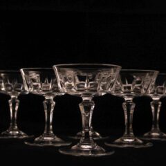 6 X Crystal d Arques - Versailles - Geslepen glas kristal