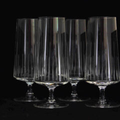 4 Schott Zwiesel - Fluid van kristal - Met gravering