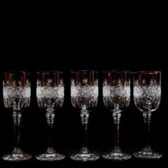 5 Kristallen wijnglas – Bohemia