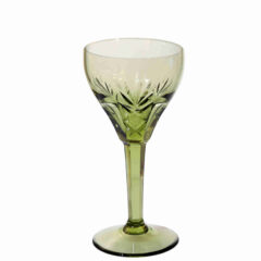 Leerdam – Carola wijnglas – Mosgroen – A.D. Copier – 1953